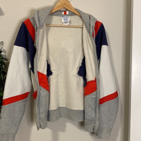 Champion Reverse Weave Colorblock Zip Up Hoodie - Medium - Picture 9 of 11